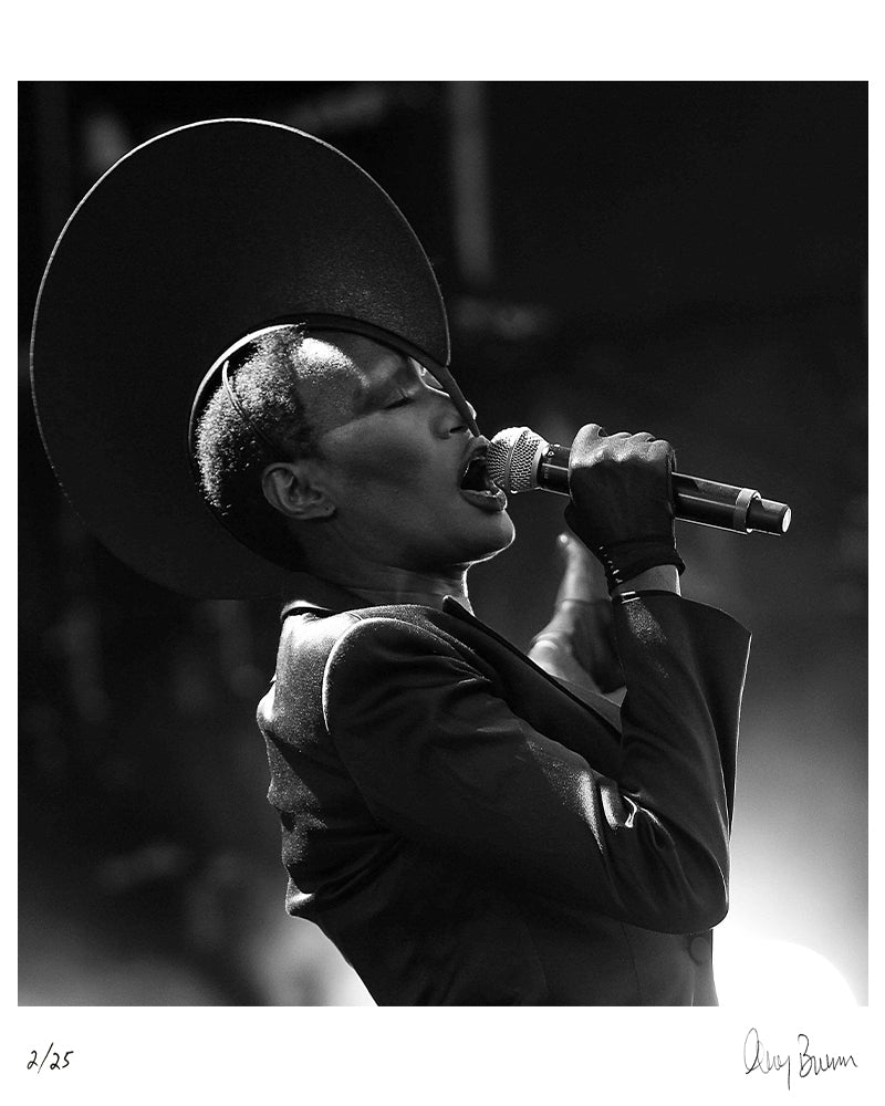 Grace Jones performing at Wireless Festival, 2011 by Greg Brennan – Limited Edition Print.