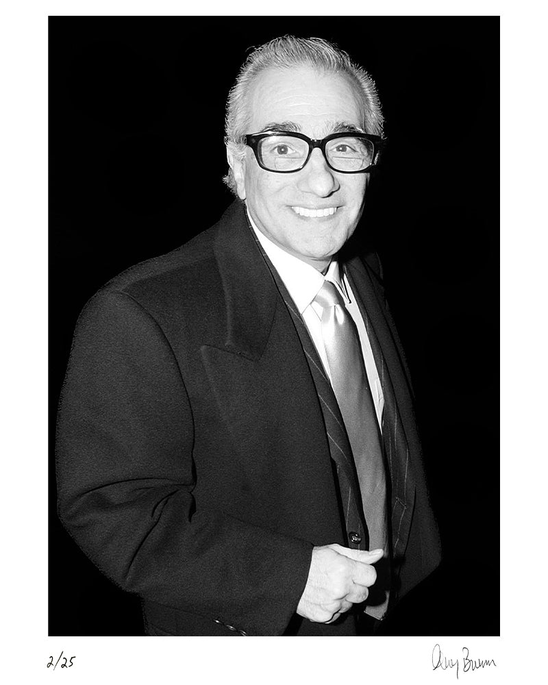 Martin Scorcese in London, 2004 by Greg Brennan – Limited Edition Print.