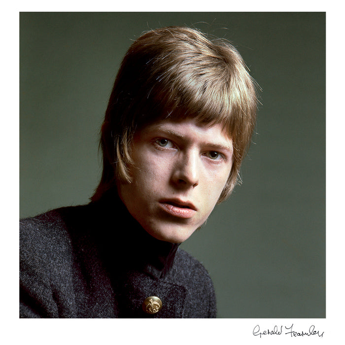 David Bowie standing for a portrait, 1967 — Open Edition Print - Gerald Fearnley
