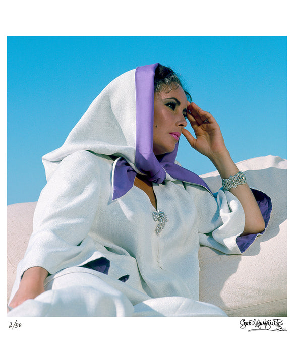Elizabeth Taylor for 'Boom!' in Sardinia, 1968 — Limited Edition Print - Gered Mankowitz