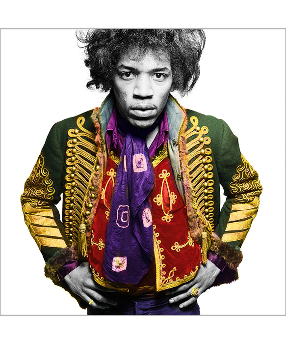 Jimi Hendrix with hands on hips (colorized), 1967 — Limited Edition Print - Gered Mankowitz