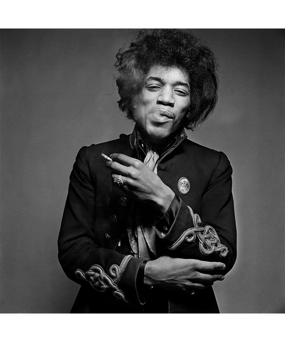 Jimi Hendrix smiles whilst smoking, 1967 — Limited Edition Print - Gered Mankowitz