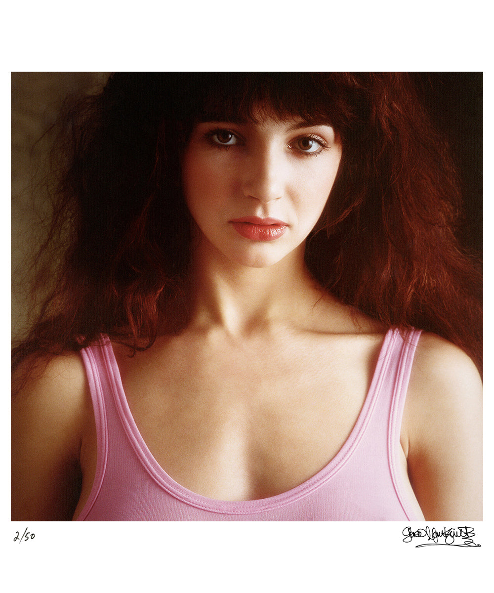 Kate Bush looks into the camera for a close-up in London, 1978 — Limited Edition Print - Gered Mankowitz