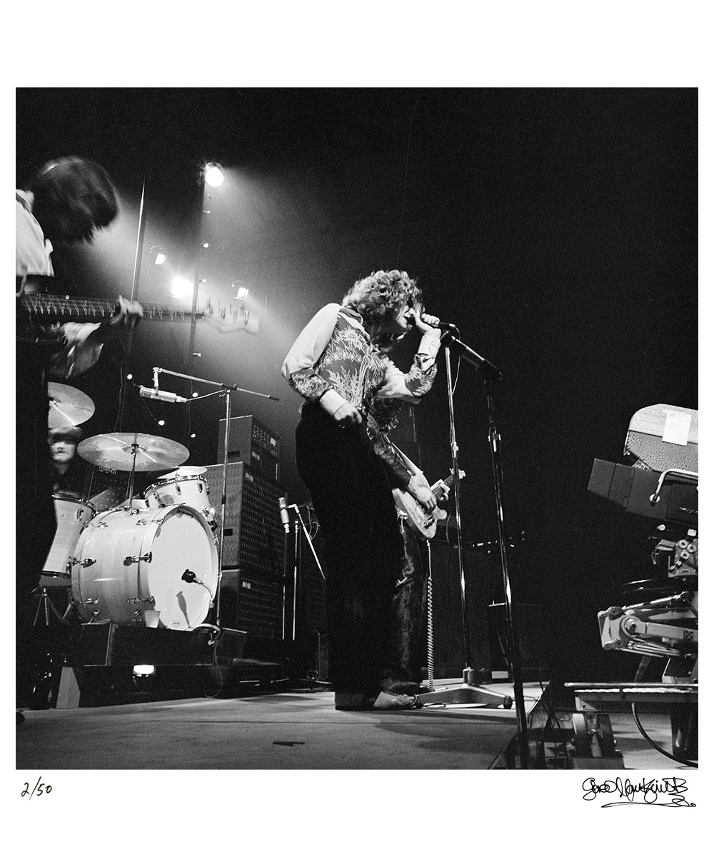 Led Zeppelin performing in London, 1969 — Limited Edition Print - Gered Mankowitz