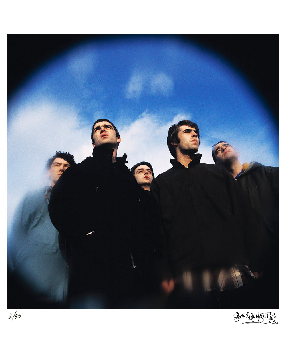Oasis pose outdoors in London, 1994 — Limited Edition Print - Gered Mankowitz
