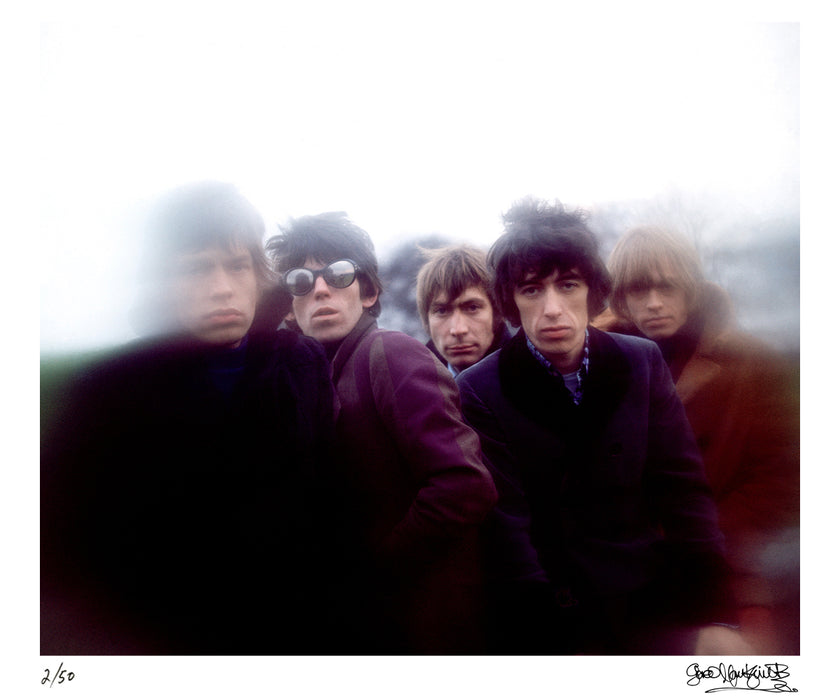 The Rolling Stones pose at Primrose Hill, 1966 — Limited Edition Print - Gered Mankowitz
