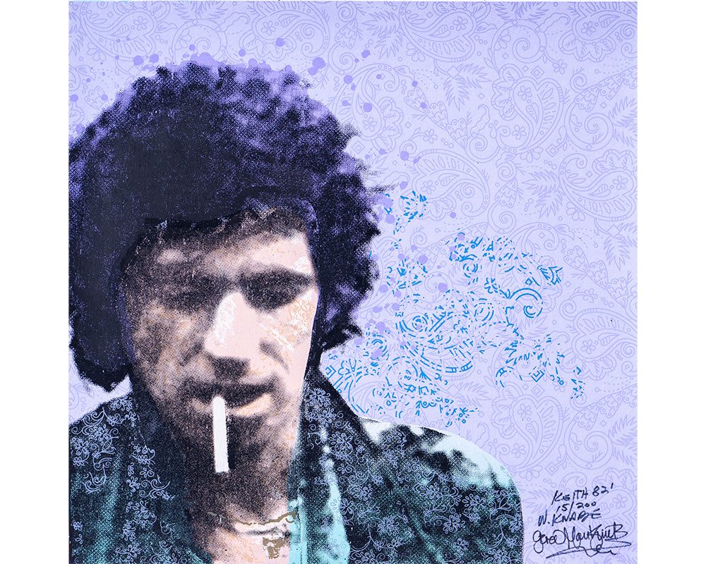Keith Richards from the Knabe & Mankowitz collaboration, 1982 — Limited Edition Print - Gered Mankowitz & Walter Knabe