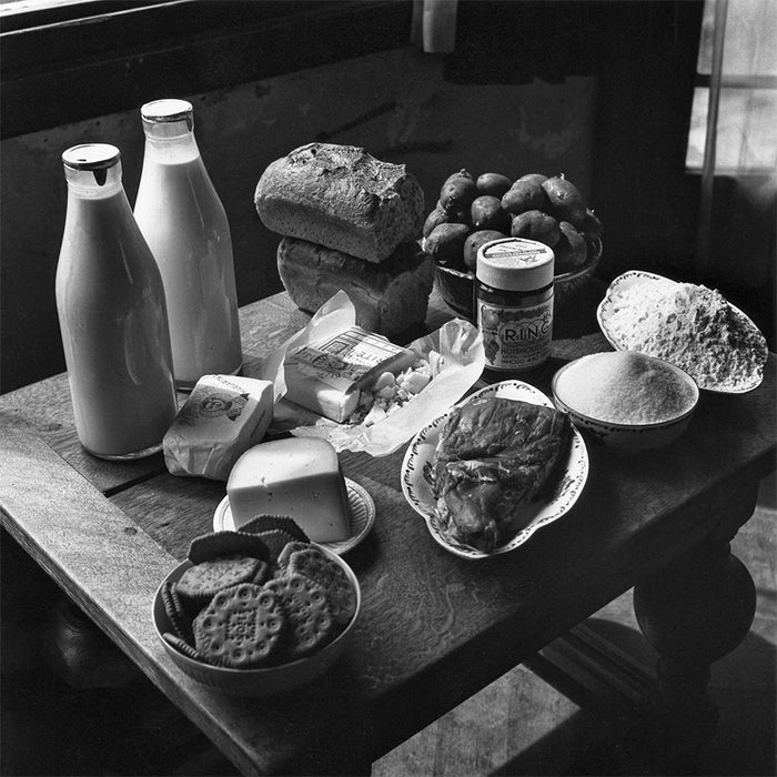Dutch family’s postwar weekly ration, 1945 — Limited Edition Print - George Rodger