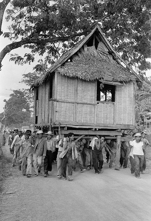 Moving a house in Mactan, 1955 — Limited Edition Print - George Rodger