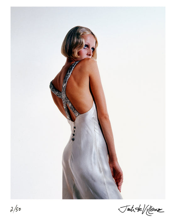 Twiggy in a vintage 1920s dress, circa 1971 — Limited Edition Print - Justin De Villeneuve
