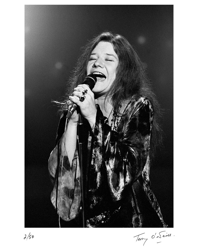 Janis Joplin singing on This is Tom Jones, 1969 — Limited Edition Print - Terry O'Neill