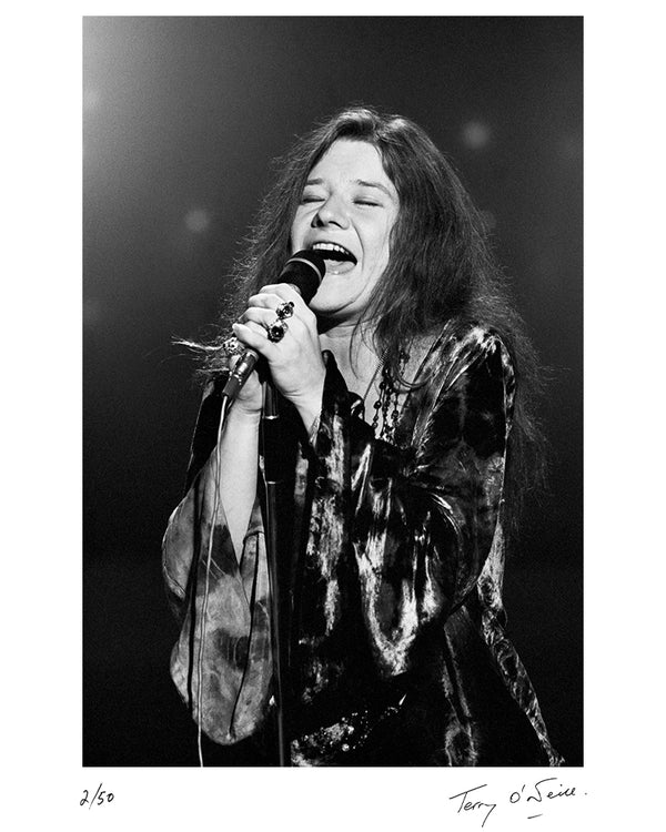 Janis Joplin singing on This is Tom Jones, 1969 — Limited Edition Print - Terry O'Neill