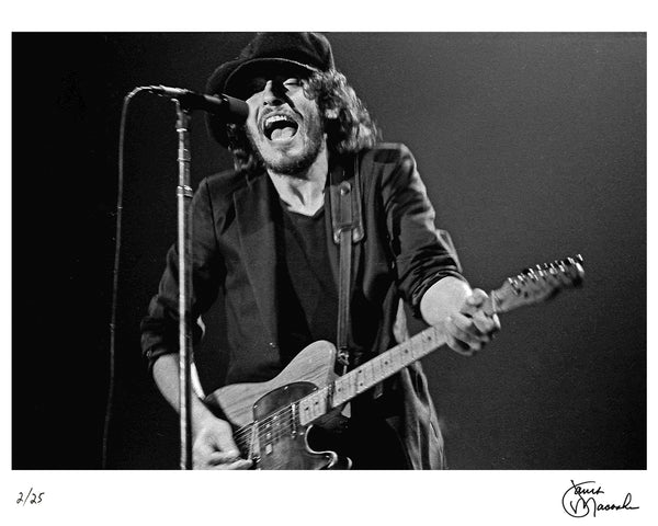 Bruce Springsteen performing in Cleveland, 1976 — Limited Edition Print - Janet Macoska