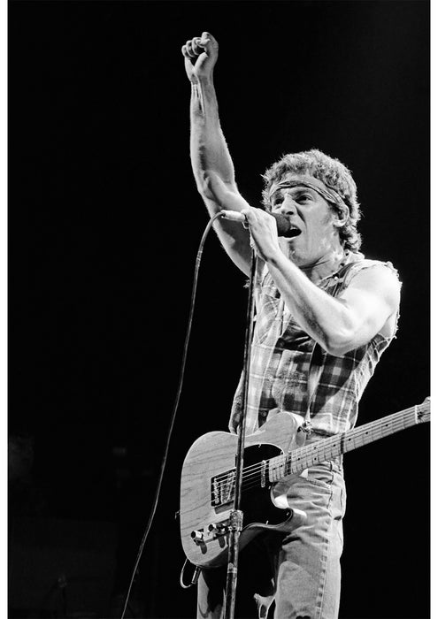 Bruce Springsteen at Richfield Coliseum, 1984 — Open Edition Print - Janet Macoska
