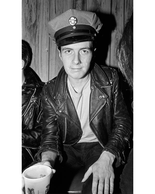 Joe Strummer backstage at Agora Theatre, 1979 — Limited Edition Print - Janet Macoska