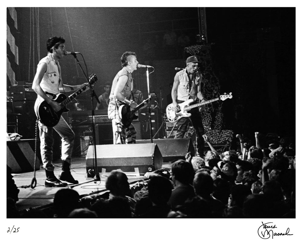 The Clash at Akron Civic Theatre, 1982 by Janet Macoska – Limited Edition Print.