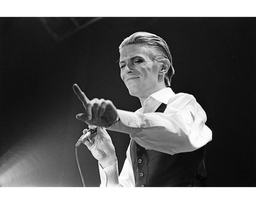 David Bowie on the Isolar tour, 1976 — Limited Edition Print - Janet Macoska
