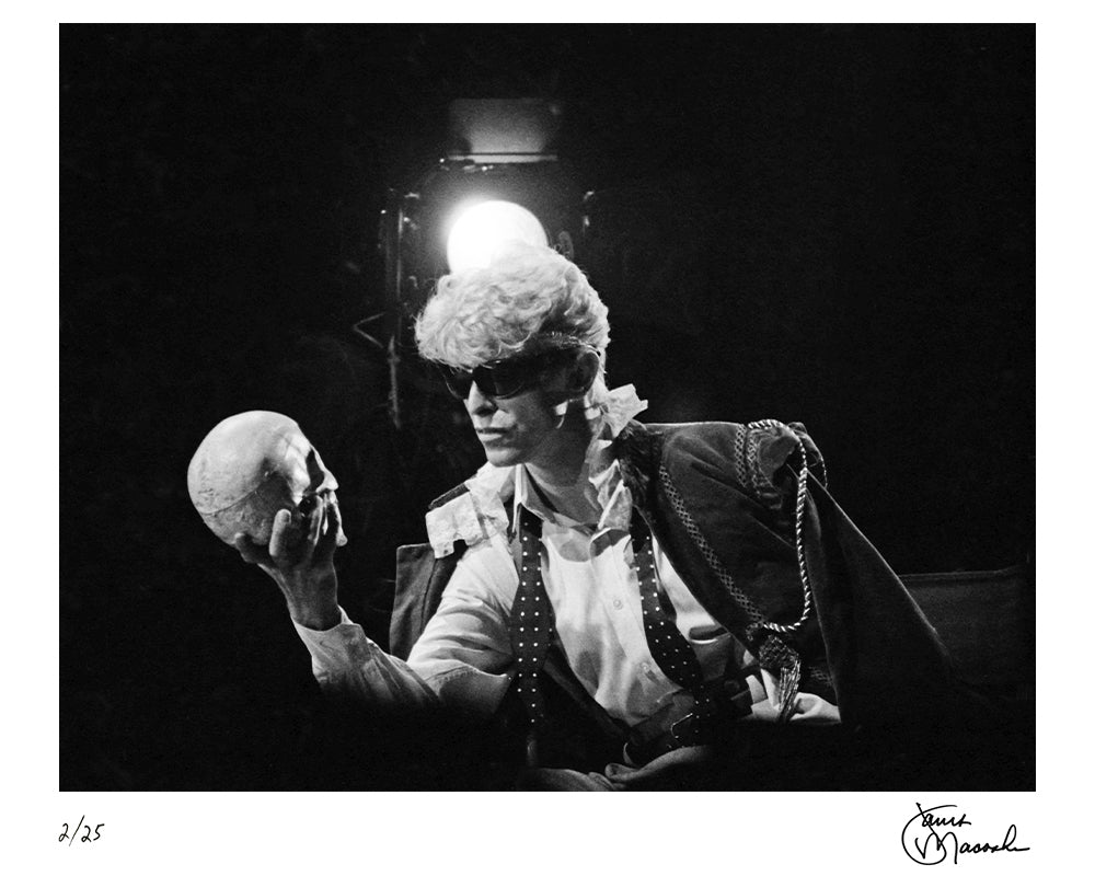 David Bowie on the Serious Moonlight Tour, 1983 by Janet Macoska – Limited Edition Print.