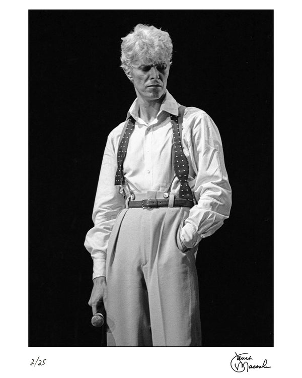 David Bowie at the Richfield Coliseum, 1983 — Limited Edition Print - Janet Macoska