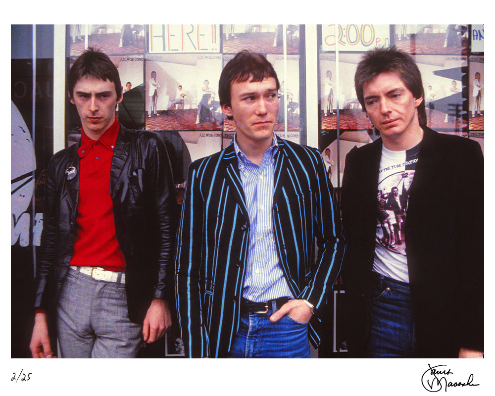 The Jam before their performance in Cleveland, 1979 by Janet Macoska – Limited Edition Print.