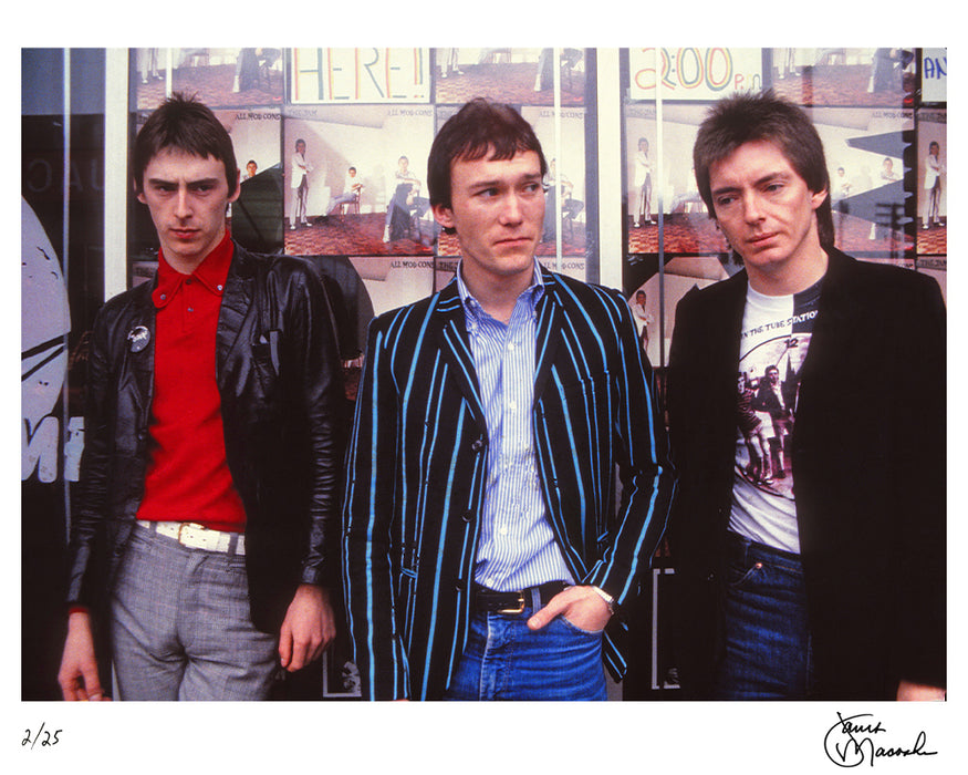 The Jam before their performance in Cleveland, 1979 — Limited Edition Print - Janet Macoska