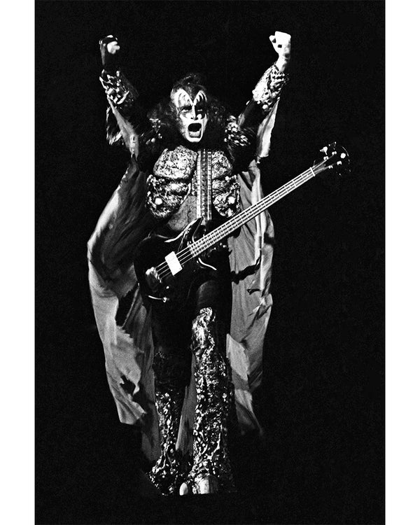 Gene Simmons at Richfield Coliseum, 1979 — Limited Edition Print - Janet Macoska