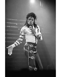 Michael Jackson performing at Richfield Coliseum, 1988 — Limited Edition Print - Janet Macoska