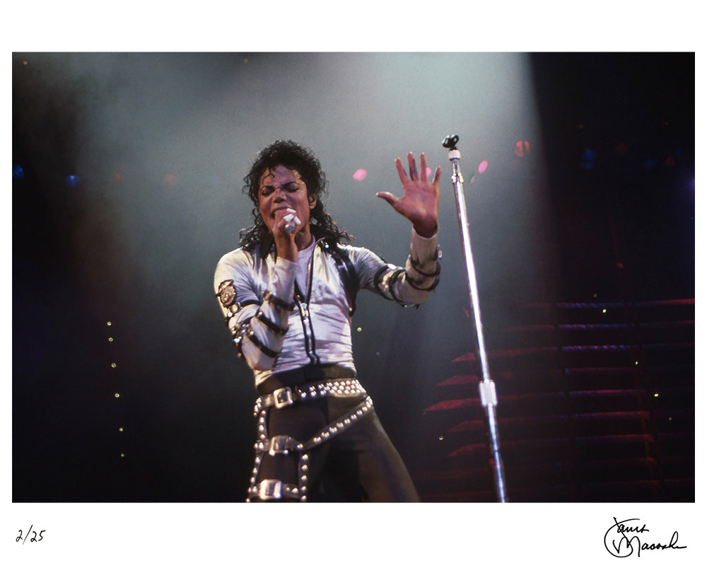 Michael Jackson at Richfield Coliseum, 1988 — Limited Edition Print - Janet Macoska