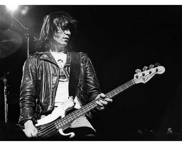 Dee Dee Ramone at the Cleveland Music Hall, 1977 — Limited Edition Print - Janet Macoska