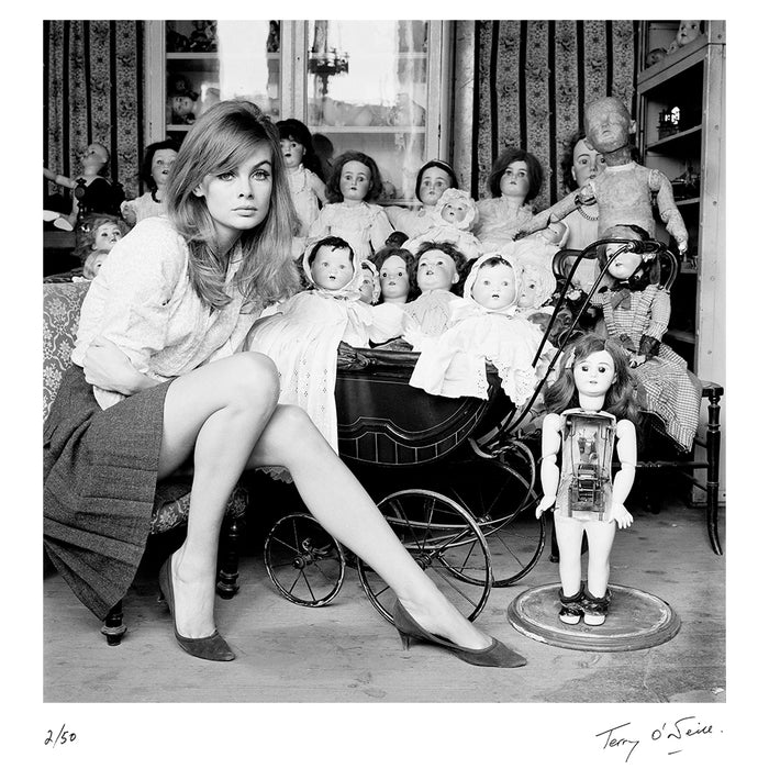 Jean Shrimpton at a doll hospital, 1964 — Limited Edition Print - Terry O'Neill