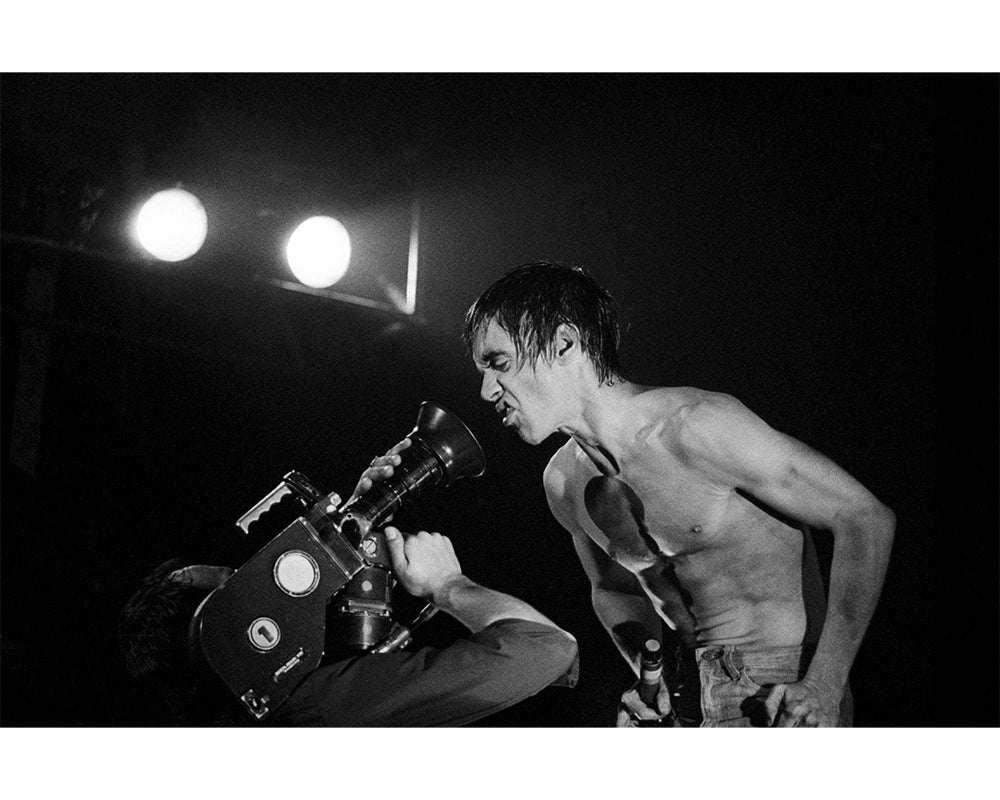 Iggy Pop at the Manchester Apollo, 1977 by Kevin Cummins – Limited Edition Print.