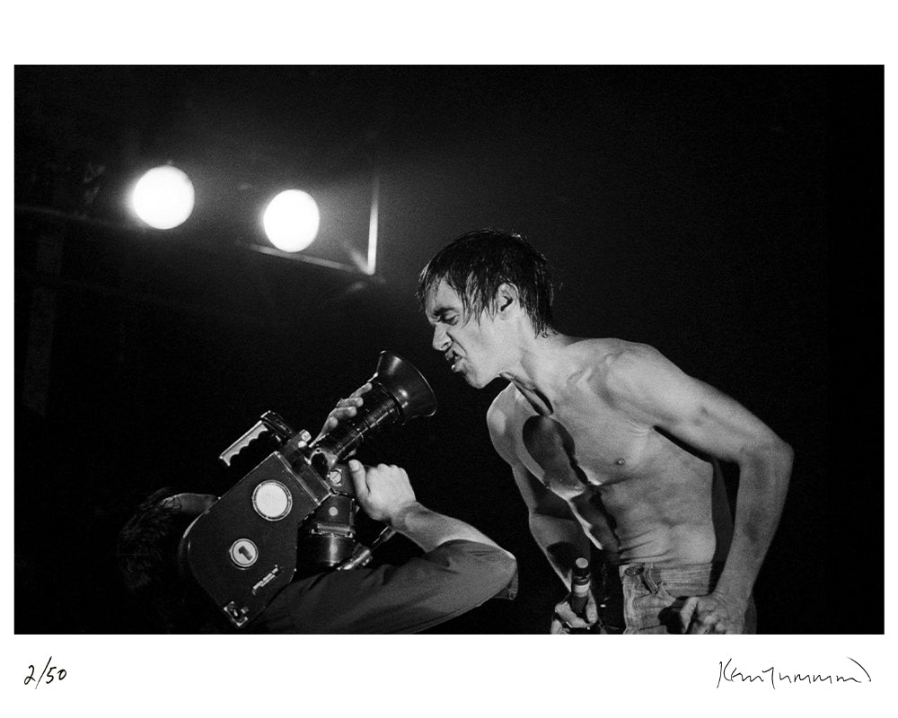 Iggy Pop at the Manchester Apollo, 1977 — Limited Edition Print - Kevin Cummins