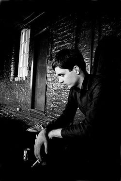 Ian Curtis pre-show in Manchester, 1979 — Limited Edition Print - Kevin Cummins