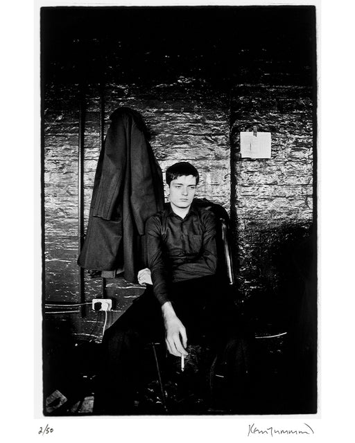Ian Curtis in TJ Davidson’s rehearsal room, 1979 — Limited Edition Print - Kevin Cummins