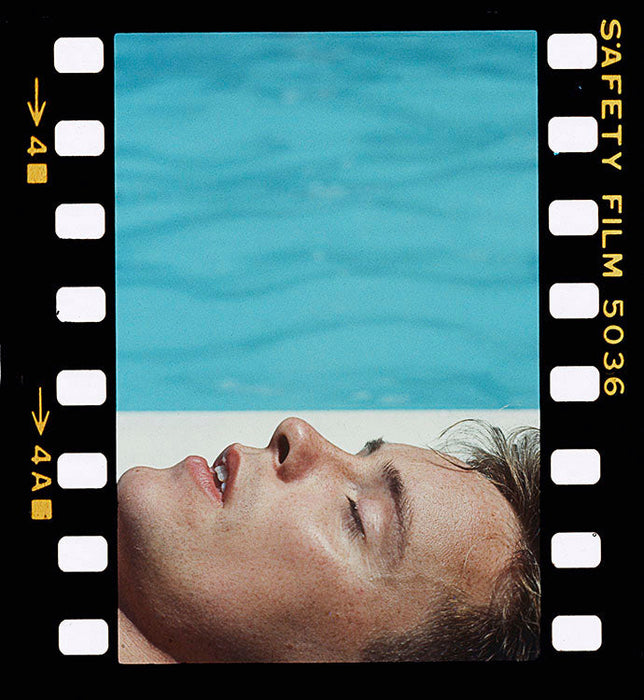 Bernard Sumner by the pool, 1983 — Limited Edition Print - Kevin Cummins