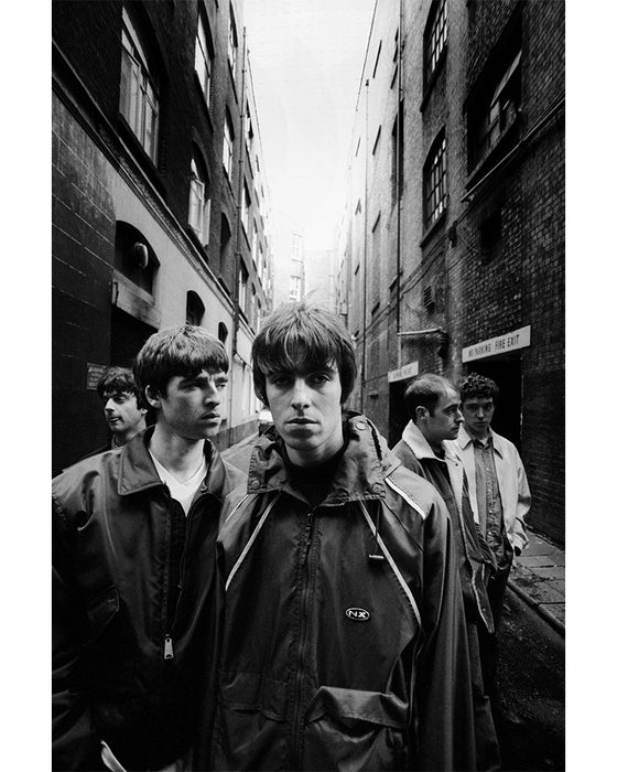 Oasis in a London alleyway, 1994 — Limited Edition Print - Kevin Cummins