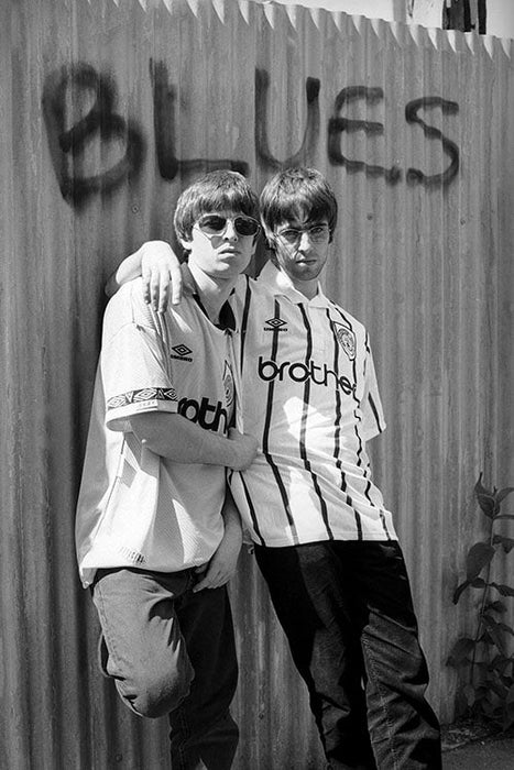 Oasis in Manchester City football shirts, 1994 — Limited Edition Print - Kevin Cummins