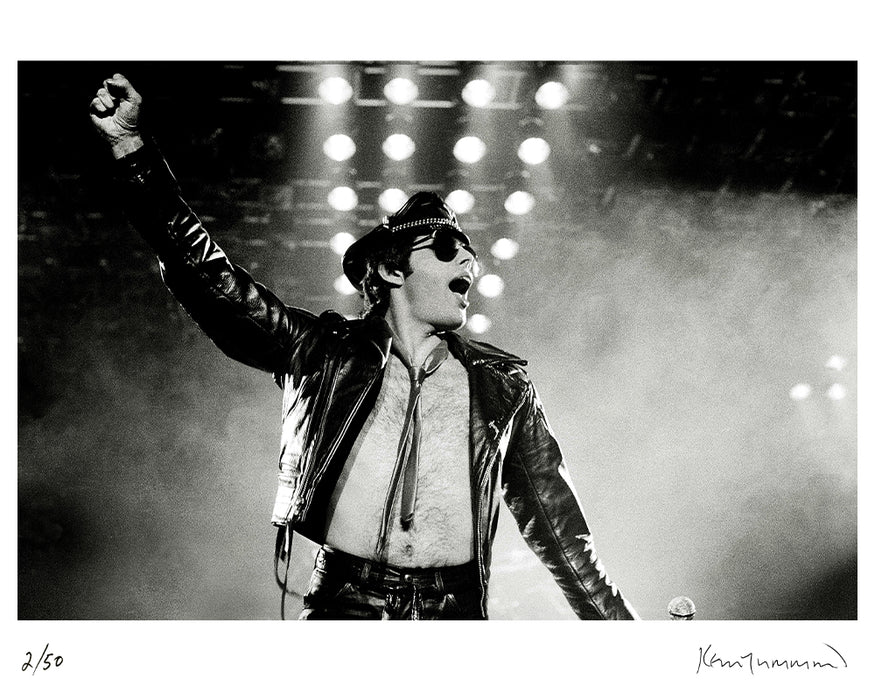 Freddie Mercury at the Manchester Apollo, 1979 — Limited Edition Print - Kevin Cummins