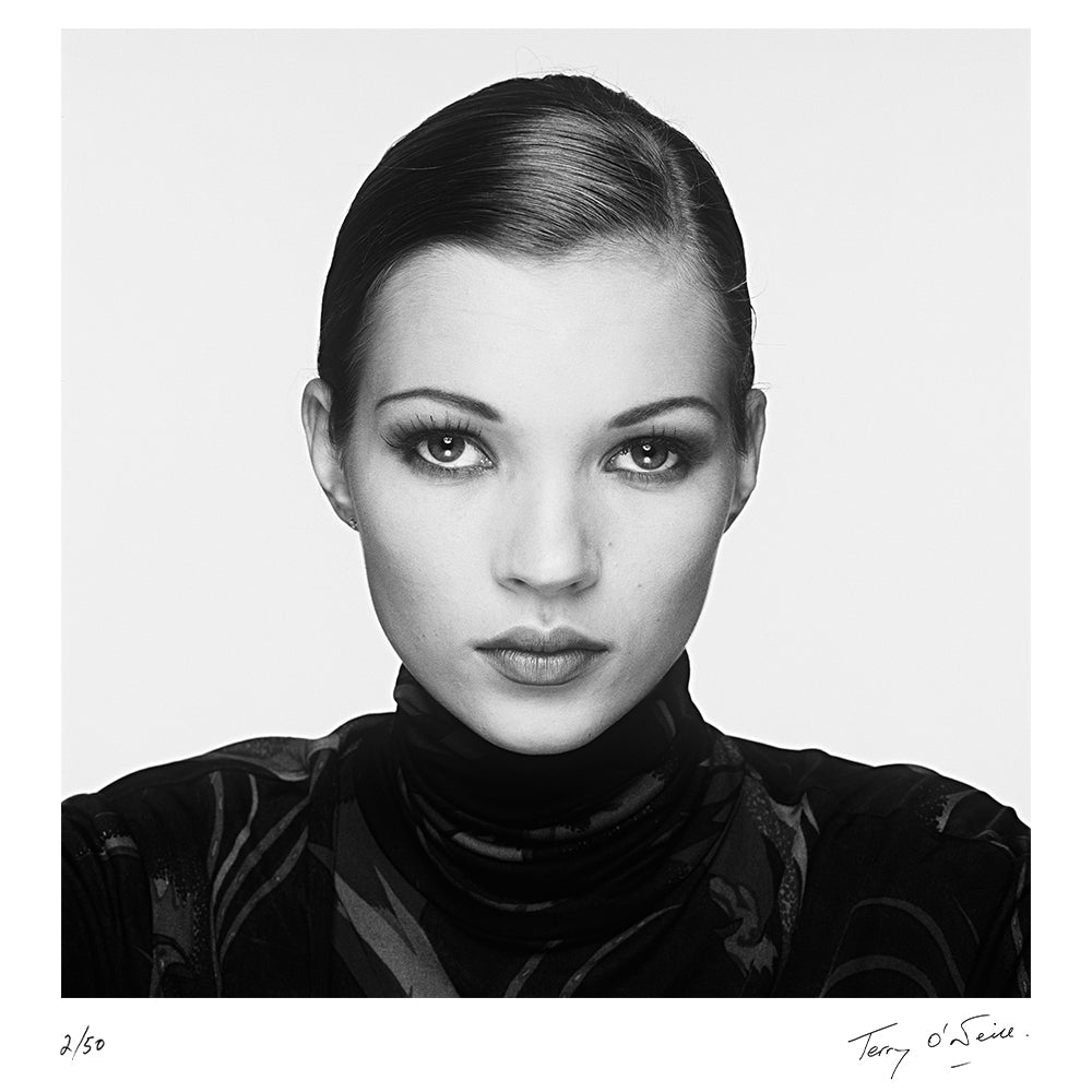 Kate Moss close up portrait, 1992 — Limited Edition Print - Terry