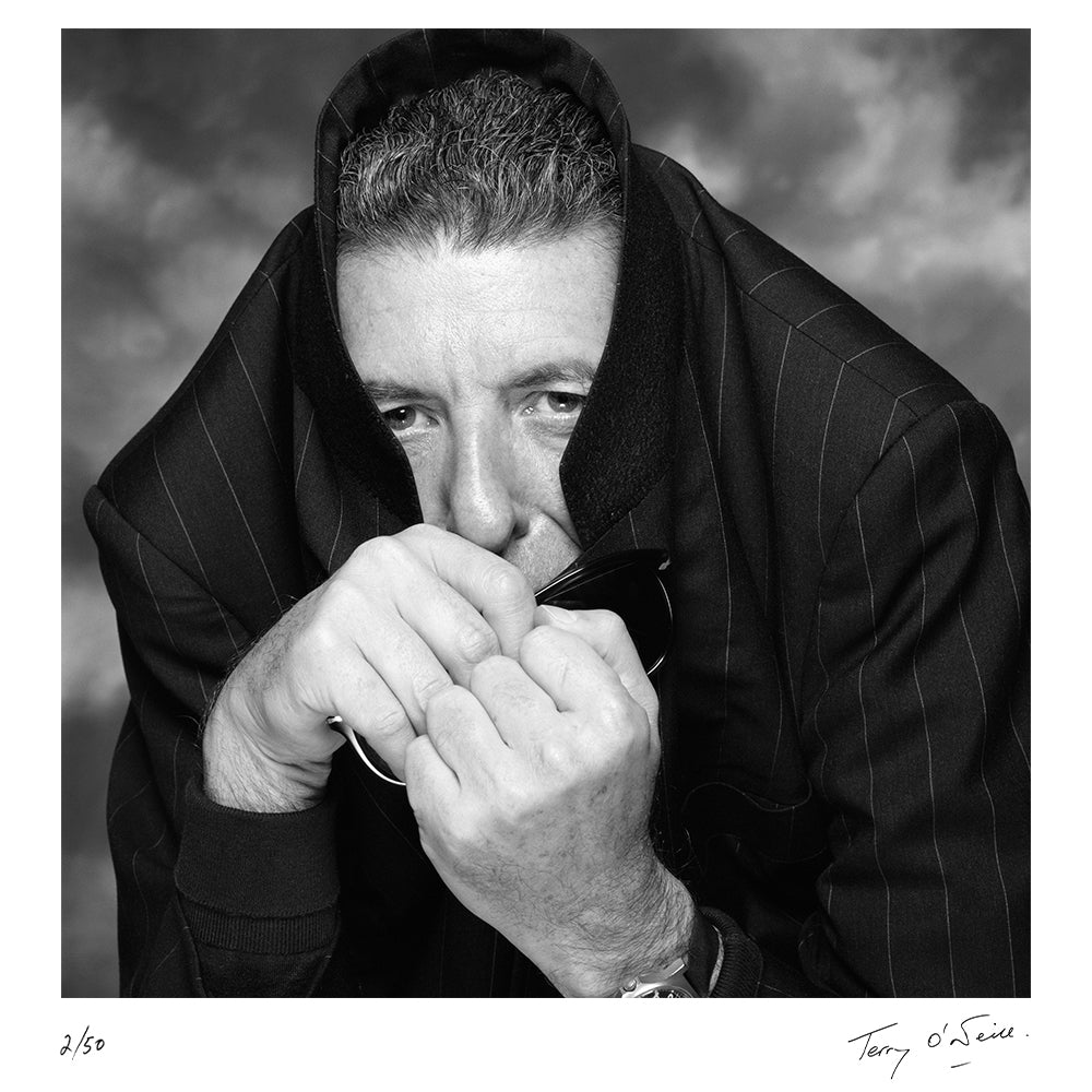 Leonard Cohen portrait, 1990 — Limited Edition Print - Terry O'Neill