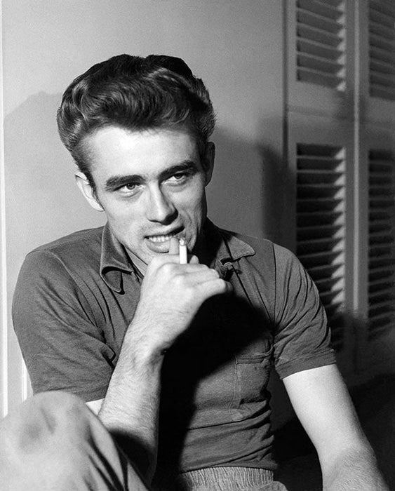 James Dean smoking a cigarette, 1954 — Limited Edition Print - Lawrence Fried
