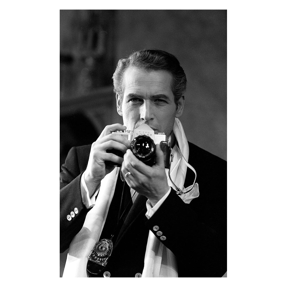 Paul Newman with a camera, 1964 — Limited Edition Print - Lawrence Fried
