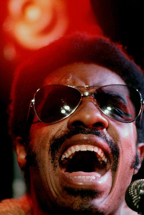 Stevie Wonder performing in New York, 1974 — Limited Edition Print - Lawrence Fried