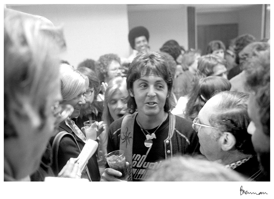 Paul McCartney backstage at Madison Square Garden, 1976 — Open Edition Print - Michael Brennan