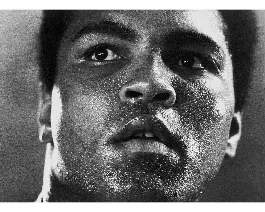 Muhammad Ali training session headshot, 1977 — Limited Edition Print - Michael Brennan