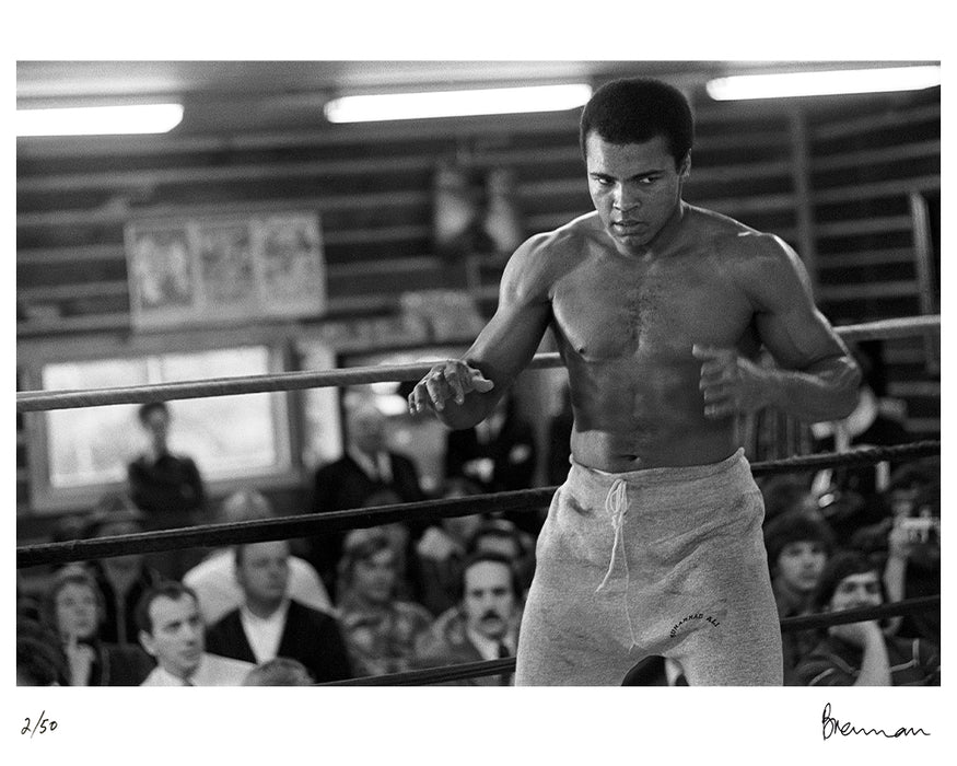 Muhammad Ali training in Pennsylvania, 1977 — Limited Edition Print - Michael Brennan