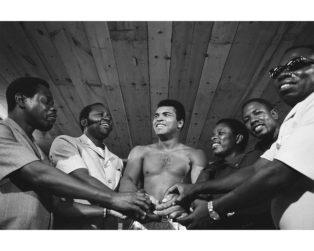 Muhammad Ali with his traning team, 1977 — Limited Edition Print - Michael Brennan