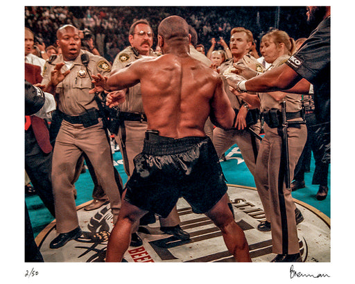 Mike Tyson after the Holyfield vs. Tyson match, 1997 — Limited Edition Print - Michael Brennan