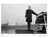 Michael Caine stands on a boat, 1970 — Limited Edition Print