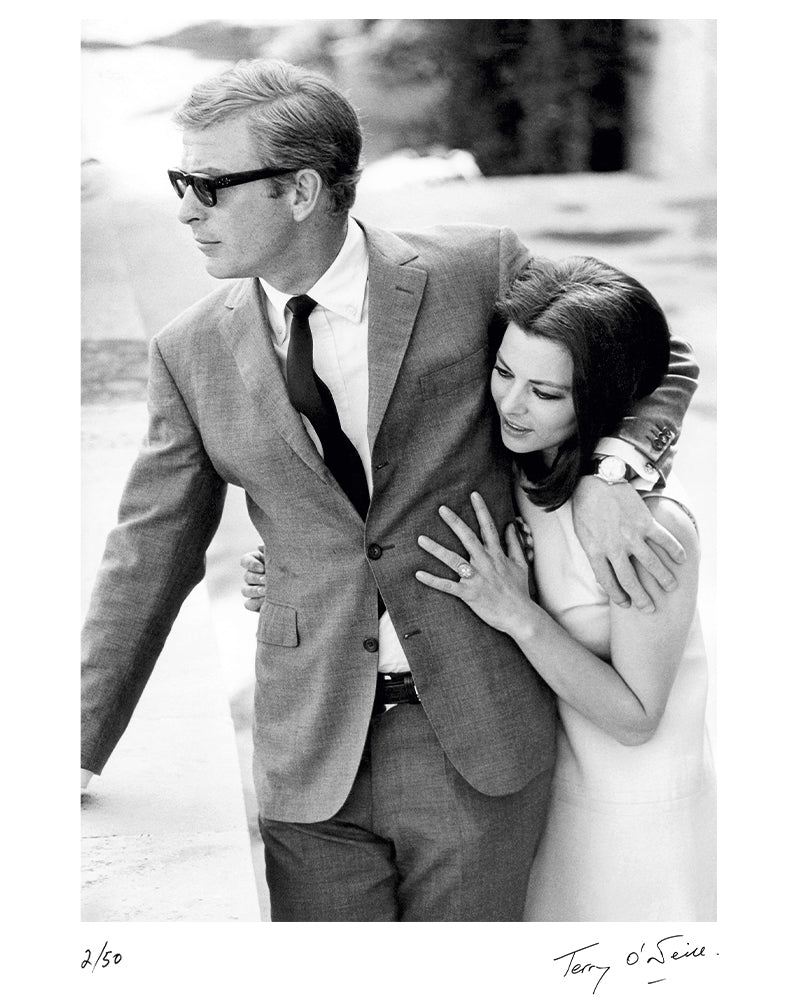 Michael Caine & Giovanna Ralli filming Deadfall, 1968 — Limited Edition Print - Terry O'Neill